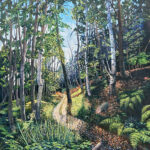 Woodland Path, Oil on canvas, 48in x 36in, ca 2010