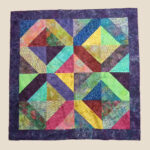 Quilt, Cotton patchwork, 44in x 44in, 2015, NFS
