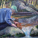 The Stream Keeper, Oil on canvas, 18in x 24in, 2010
